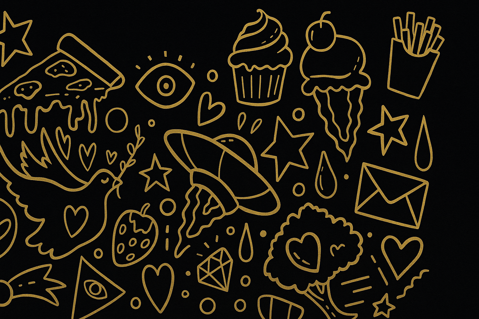 Decorative doodle background